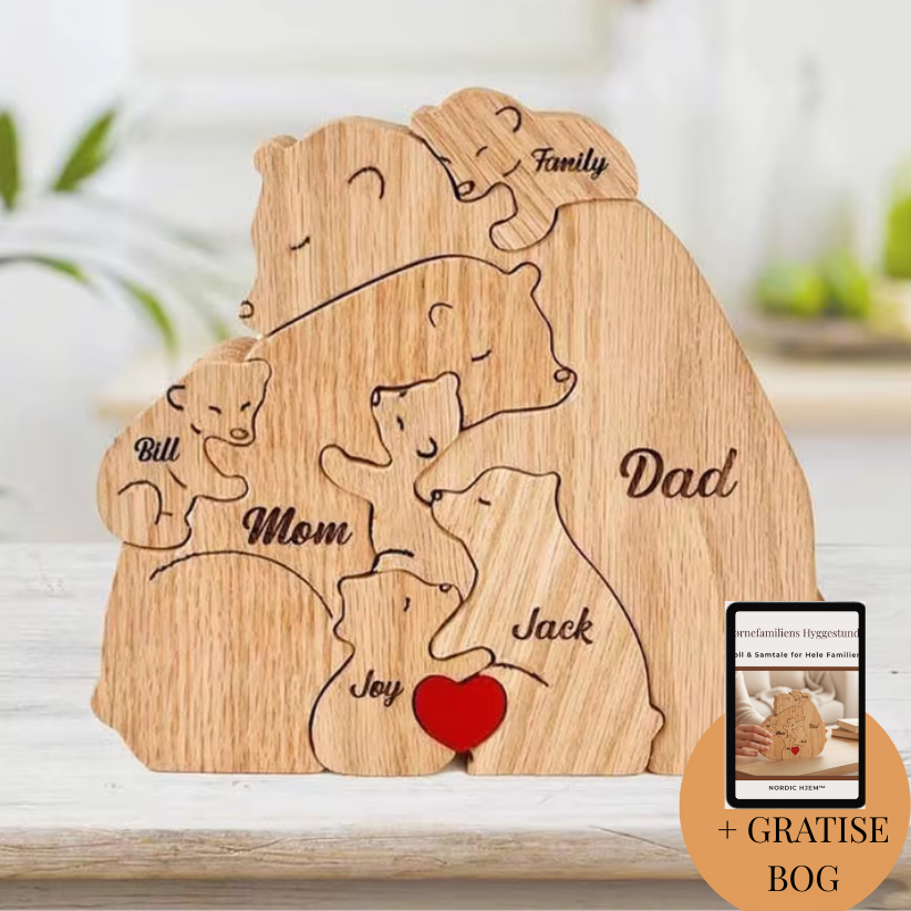 Nordic Hjem™ Den Personlige Bjørnefamilie
