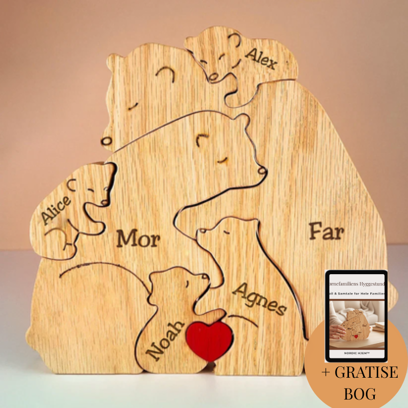 Nordic Hjem™ Den Personlige Bjørnefamilie