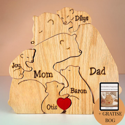 Nordic Hjem™ Den Personlige Bjørnefamilie